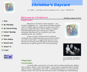 christinesdaycare.com: Welcome To Christine's Dayhome
Licensed dayhome in Kelligrews