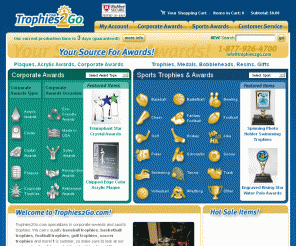trophies2go.com: Trophies - Acrylic Awards - Plaques - Corporate Awards - Trophies2go.com
Trophies2Go.com is your online source for trophies and awards! We have a great selection of acrylic awards, wall plaques, crystal awards and more! Fast and reliable service is our specialty!