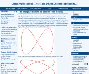 digitaloscilloscopes.net: Digital Oscilloscopes | USB Oscilloscopes | PC Oscilloscope
Looking for information of oscilloscopes or need help buying one online? We do our best to help. Come visit us!