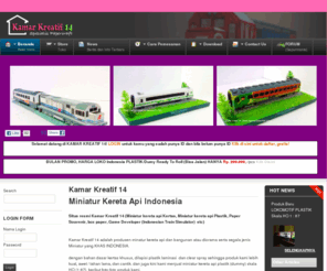 kamarkreatif14.com: Spesialis Miniatur Kertas
Kamar Kreatif 14 Spesialis Papercraft khas Indonesia, miniatur kereta api, bus, dan angkutan masal lainnya. serta membuat papercraft diorama.