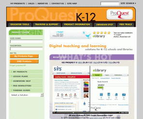 mediaseek.com: ProQuest K-12 - Online Research Tools for Schools & Libraries
ProQuest delivers in-depth K-12 Web research solutions linked to curriculum standards: eLibrary, SIRS, CultureGrams, and more. Get free trials today.