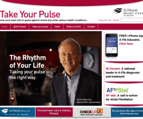 takeyourpulse.org: Take Your Pulse
Knowing your hear rate is crucial when guarding against stroke and other serious health conditions. This is the rhythm of life for all of us. And thats why understanding how to take your pulse the right way is so important. At TakeYourPulse.org, you can also learn about atrial fibrillation, or A-Fib, the most common heart rhythm disorder in the United States. With this condition, the electrical impulses that control muscle contractions in the upper chambers of the heart become rapid and chaotic. About 160,000 new cases of A-Fib are diagnosed in the U.S. each year. And physicians believe that many people who have A-Fib have not been diagnosed. Learn about these and more important heart-related topics at TakeYourPulise.org. 