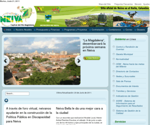 alcaldianeiva.gov.co: Municipio de Neiva - Huila - Colombia
Alcaldía de Neiva, Haciendo un Pacto por lo Nuestro