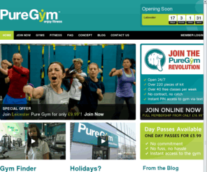 puregymgroup.com: Pure Gym Fitness Clubs : 24 Hour Gyms : Join Pure Gym Today
Pure Gym, 24 hour gym, health and fitness clubs throughout the UK. Local gym memberships in Edinburgh, Leeds, Manchester and Wolverhampton. Join Online Today!