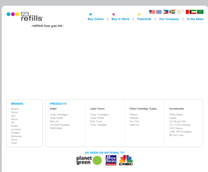 rethinkhowyouink.com: 123 Refills - inkjet and toner cartridge refill franchise
Ink and laser toner refills & printer cartridges for HP, Lexmark, Epson, Canon, Dell and more.  In store cartridge refill service franchise in USA and around the world. Invest in a 123 Refills franchise