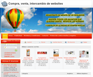 compra-web.net: Compra, Venta y subasta de Paginas Web, Tienda Virtual, Foro, Dominios, Servicios Digitales
Tu portal de venta, compra y subasta de websites, tiendas virtuales, foros, chats, servicios digitales, hosting y dominios.