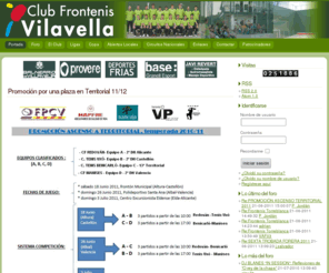 clubfrontenisvilavella.es: Portada - Club Frontenis Vilavella
Web del Club Frontenis Vilavella donde encontrarás noticias de frontenis en Castellón y Comunidad Valenciana, Liga Provincial de Frontenis de Castellón y Liga Territorial de Frontenis de Valencia