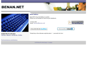 derya.co.uk: benan.net
Web Page of the Web Programmer Benan Tumkaya