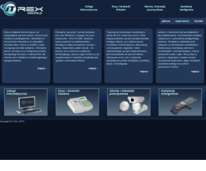 itrex.pl: Itrex - kasy i drukarki fiskalne, monitoring, telewizja przemysłowa, usługi informatyczne
Itrex, usłgi informatyczne, kasy fiskalne, alarmy, telewizja przemysłowa