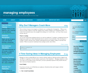 managingemployees.net: Managing Employees
How To Become a Great Manager