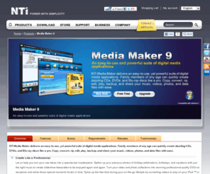 NTI Media Maker 9 Overview - Blu-ray CD DVD burning software, video editing, playback | formerly NTI CD & DVD Maker