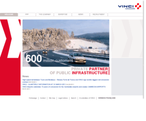 vinci-airports.net: VINCI Concessions: Private partner of public infrastructure
VINCI Concessions: Private partner of public infrastructure