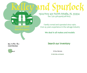 kelleyandspurlock.com: Welcome to Kelley and Spurlock!
Kelley and Spurlock used auto parts