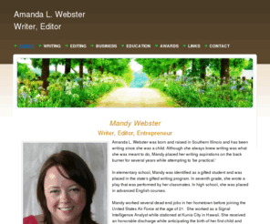 mlwebster.com: Amanda L. WebsterWriter, Editor - Mandy
