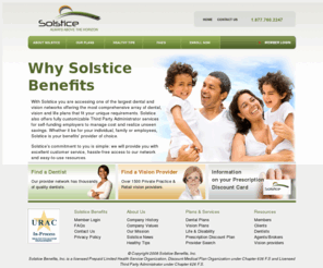 solsticebenefits.com: Solstice Benefits, Inc. - Dental Plans
Solstice offers you one of the largest dental and vision networks with the most comprehensive array of dental, vision and life plans.