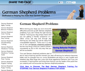 thegermanshepherdproblems.com: German Shepherd Problems
Dedicated to Helping You Train Your German Shepherd.