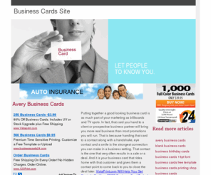 embossed-business-cards.com: Business Cards Site : Avery Business Cards
When you hand your business card to someone, it makes a statement about you.