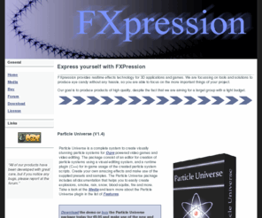 fxpression.com: particles effects FXpression 3d Ogre
particle editor