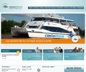 transfluvial.com.ar: Eventos y turismo Fluvial
Catamarán Costa Litoral, una opción diferente de conocer nuestra región con todo el confort, hospitalidad y el mejor servicio a bordo.