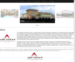 arcadianresidential.com: The Arcadian Real Estate Group
The Arcadian Real Estate Group provides a complete range of real estate services from brokerage services through property management and investments.