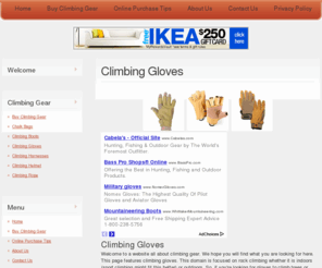 climbinggloves.net: Climbing Gloves
Welcome to the domain with information on climbing gear. This page focuses on climbing gloves. We have reviews, tips, products, and more.