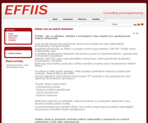 effiis.com: Vítáme Vás na našich stránkách
Joomla! - nástroj pro dynamický portál a redakční systém