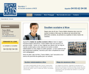 francemath.com: Soutien scolaire Nice - France Maths
soutien scolaire à Nice France Maths, cours particuliers et stages en petits groupe à Nice, enseignement par des professeurs qualifiés à Nice