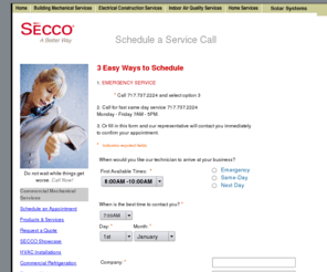 manitowocservice.com: Schedule Your Commercial Service Appointment – SECCO Inc. – Camp Hill, PA 17011
Fill out the Schedule a Service Call form to schedule a commercial service call with SECCO, INC.s Building Mechanical Services Department.  Try our commercial services today and see why some of central Pennsylvanias top companies rely on SECCO, INC. to keep their critical equipment working properly.