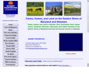 marylandfarmsonline.com: Homes, Houses, and Real Estate for Sale in Maryland, MD.
BUY HOUSES HOMES FARMS LAND BUILDING LOTS OR REAL ESTATE FOR SALE on Delmarva or in Cecil Caroline Dorchester Kent Queen Annes Somerset Talbot Wicomico Worcester County in Maryland MD.