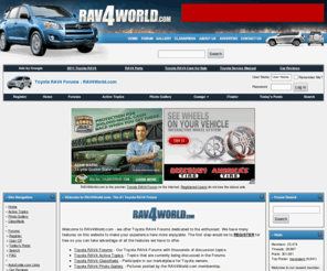 r4w.org: Toyota RAV4 Forums : RAV4World.com
Rav 4 World is the internet's largest Toyota Rav4 SUV and Rav4 Hybrid online forum community