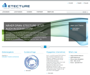 techno-kreation.com: Home - ETECTURE GmbH
ETECTURE ist leistungsstarker Anbieter von webbasierten Software-Lösungen für Marketing- und Kommunikationsaufgaben Groß- und mittelständischer Unternehmen.