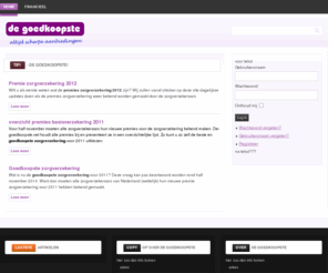 de-goedkoopste.net: Home
vergelijk en kies zelf de goedkoopste producten zoals verzekeringen, mode, computers, kinderkleding, energie en nog veel meer