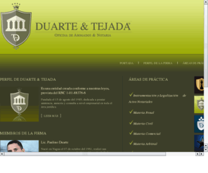 duarteyasociados.com: DUARTE & TEJADA
Firma de abogados dominicanos expertos en consultas en linea de temas legales en Santo Domingo