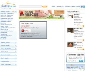 healthination.com: HealthiNation - independent, interactive videos to get you talking about your health - HealthiNation.com
HealthiNation is the premier health video company that educates and inspires people to make healthier choices.