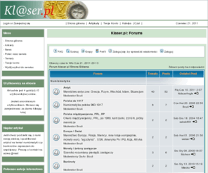 klaser.pl: Klaser.pl
Monety, moneta, numizmatyka, kolekcjonerstwo, kiermasz, aukcje, aukcja, banknot, banknoty, medal, medalierstwo, antyk, sredniowiecze, allegro, kiermasz, monety, banknoty, trojak, szóstak, denar, dukat, talar, grosz, tymf, ort