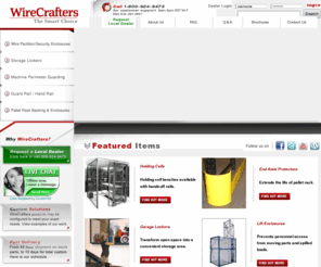 wirecrafters.net: Wire Partitions, Security Enclosures and Cages, Storage Lockers, Machine Guarding, Pallet Rack Backing | WireCrafters
