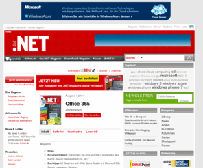 dotnet-magazin.de: it republik - DotNet
dotnet.de - Das Fachportal zu allen dot.net-Themen!