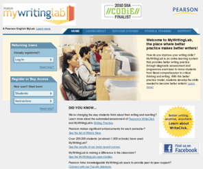 mywritinglab.com: Pearson MyWritingLab
Pearson MyWritingLab, where learning comes to life!