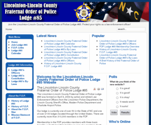 ncfop85.com: Welcome to the Lincolnton-Lincoln County Fraternal Order of Police Lodge #85 Website
Joomla! - the dynamic portal engine and content management system