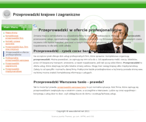 sdernel.net: Przeprowadzki w ofercie profesjonalistów
Organizacją przeprowadzek zajmują się liczne firmy.