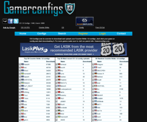 cs-configs.com: cs-configs.com - Counter Strike 1.6 configs
CS-Configs.com to upload and download Counter Strike 1.6 configs. For all your Counter Strike 1.6 configs visit cs-configs.com