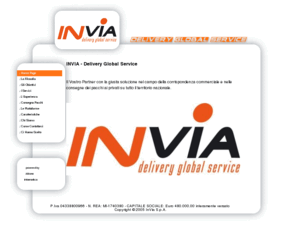 inviaspa.com: Invia - Delivery Global Service
Invia - Delivery Global Service: Il Vostro Partner con la giusta soluzione nel campo della corrispondenza commerciale e nelle consegne dei pacchi ai privati su tutto il territorio nazionale.