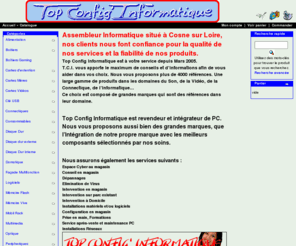 tcinformatique.com: Vente de matériels informatique, maintenances, dépannages, desinfection virus
Vente de tout matériels informatique, depannage à domicile et sur site, maintenance informatique, formations, conseils