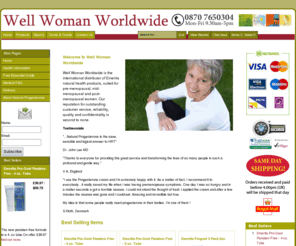 wellwomanworldwide.com: Natural Progesterone, Emerita, HRT, Menopause, Post Menopausal, Skincare, Women over 40.
Well Woman World wide, Emerita EU distributor, Specialising in Natural Progesterone, Paraben Free, Skincare for women over 40, Phytoestrogens, Perimenopausal, menopausal and post menopausal products for women.