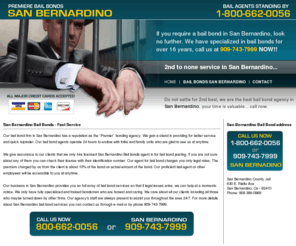 bailbondssanbernardino.com: San Bernardino Bail Bonds
Call 909-743-7999 for fast San Bernardino bail bond assistance.