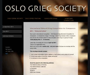 composercompetition.com: Edvard Grieg International Composer Competition
Oslo Grieg Society - Composer Competition