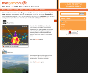 macgameshuffle.com: free Mac  games | macgameshuffle
Over 100 totally free Mac games: action, adventure, arcade, board, card, classic, puzzle and simulation