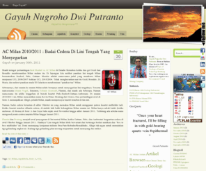 putranto.net: Gayuh is Geopreneur™
Gayuh Nugroho Dwi Putranto