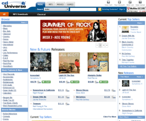 cduniverse.mobi: CD Universe - Your Online Music Store
Shop online at CD Universe for music CDs, movies, games, and novelties. The CDUniverse store has excellent service and low prices.