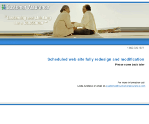 customerassurance.com: Customer Assurance - Listening and thinking like a customer
Customer Assurance is a fully integrated customer relations agency. We provide corporations, nonprofits, and advertising agencies with timely, objective, and profitable customer intelligence